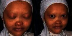 Transformasi Makeup Pengantin dengan Alis Botak Jadi Seperti Boneka Barbie
