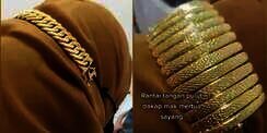 Strap Mask Sultan dari Emas, Netizen Auto Heboh