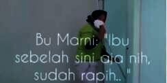 Sudah Kerja 7 Tahun, Pelayanan Ibu Petugas Kebersihan Ini Membanggakan