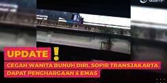 Cegah Wanita Bunuh Diri, Sopir TransJakarta Dapat Penghargaan & Emas  
