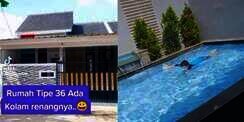 9 Potret Rumah Viral Tipe 36 Ada Kolam Renangnya, Netizen Auto Penasaran Gimana Buatnya