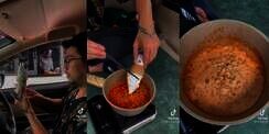 Aksi Pria Makan Mie Instan Kuah Pedas Campur dengan Es Krim Tuai Perdebatan, Netizen: Sesat tapi Bikin Penasaran
