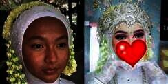 8 Potret Transformasi Pengantin Ini Bikin Melongo, Beda Banget, Jadi Cantik Bak Barbie!