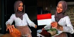 8 Potret Food Vlogger Cantik Asal Lebanon yang Viral Masak Rendang, Paras Mirip Barbie Disorot!