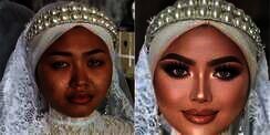 8 Transformasi Makeup Pengantin, Awalnya Nangis Saat Dirias, Hasilnya Malah Mirip Aurel Hermansyah