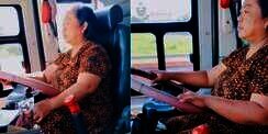 Viral Video Emak-Emak Berdaster Jadi Sopir Bus PO Haryanto, Tangguh Garap Rute Jauh!