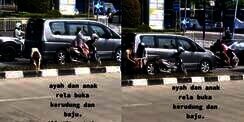 Aksi yang Mulai Langka! Pengendara Motor Lepas Baju Buat Kafan Kucing yang Baru Tertabrak