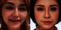 TikToker Ditantang Rias Wajah Mirip Nagita Slavina, Foto Kelimanya Bikin Melongok