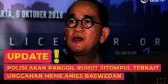 Polisi Akan Panggil Ruhut Sitompul Terkait Unggahan Meme Anies Baswedan