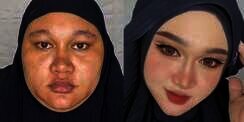 Transformasi TikToker Jadi Mirip Lucinta Luna Versi Hijab
