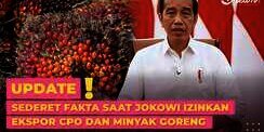 Sederet Fakta Saat Jokowi Izinkan Ekspor CPO dan Minyak Goreng