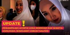 Penampilan Lucinta Luna Berhijab bak Wanita Muslimah, Warganet Dibuat Salfok
