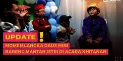 Momen Langka Daus Mini Bareng Mantan Istri di Acara Khitanan