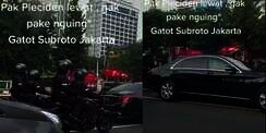 Viral Video Mobil RI-1 Jokowi Terjebak Macet, Santai Tak Pakai Sirine