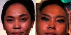 Rias Wajah Pakai Selotip, MUA Sulap Wajah Ibu 45 Tahun jadi Mirip Musdalifah