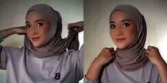 Gaya Erica Putri Pakai Kerudung Segitiga Instan, Simpel Hasil Cantik Maksimal