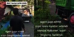 Seram! Sopir Truk Antar Dua Cewek Cantik di Semarang, Pas Berhenti Tahunya di Jalan Sempit dan Curam depan Kuburan