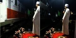 Viral Pengajian Maulid Nabi Mendadak Terhenti Gara-Gara Kereta Api Lewat