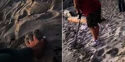 Niat Romantis Melamar Kekasih di Pantai, Cincin Malah Hilang Ditelan Pasir