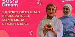 5 Potret OOTD Hijab Kesha Ratuliu, Mama Muda Stylish dan Kece