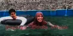 Dikabarkan Bangkrut! 10 Potret Lesty & Rizky Billar Renang di Pemandian Umum, Ekspresi Wajah Disorot!