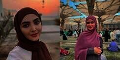 Potret 7 Seleb Tampil Berhijab Saat Umrah, Penampilan Fuji Bikin Pangling!