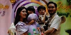 Pesta Ultah Bertema Campuran Digelar untuk Anak Kembar Syahnaz dan Jeje