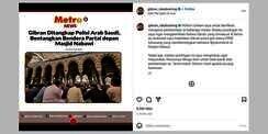 Heboh Gibran Ditangkap di Masjid Nabawi, Ini Fakta Sebenarnya