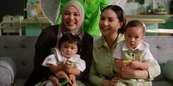 Potret Gemesin Dua Anak Sultan, Rayyanza dan Ameena Syuting Bareng