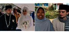 Potret Ustazah di Lombok Menikah dengan Bule Ganteng