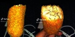 Mau Ngakak Tapi Kasihan, Beli Corn Dog Berharap Ada Sosisnya, Eh Isinya Ternyata Tempe