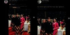 Momen Kocak Warganet Edit Foto Gibran di Belakang Kaesang dan Erina Gudono