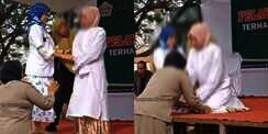 Viral Video Wanita Dihukum Cambuk 100 Kali Karena Berzina, Meringis Kesakitan di Cambukan ke-37