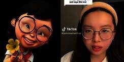 Transformasi Cewek Makeup Ala Mei Mei Serial Upin & Ipin, Hasilnya Mirip Banget, Disebut Versi Dunia Nyata!