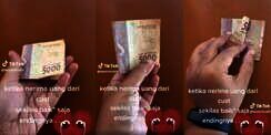 Dapat Uang Kertas dari Customer dalam Kondisi Terlipat, Pas Dibuka Muncul Penampakan Seram: 'The Real Uang Kaget'