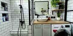 Kamar Mandi Gabung dengan Laundry Room, Bikin Tetap Kece