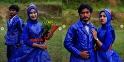 Calon Pengantin Bikin Outfit Prewed Unik Anti Air: `Sakinah Mawadah Wahterpal Wahantibasah`