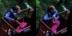 Momen Haru Ibu Pemulung Asyik Main dengan Anaknya, Bukti Bahagia Itu Sederhana