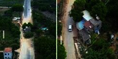Viral! Rumah Ini Tak Mau Mengalah, Berdiri di Tengah Jalan Utama
