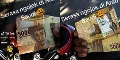 Penumpang Salah Bayar Pakai Uang Riyal, Tukang Ojek Berasa Narik di Arab Saudi