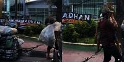 Viral Pria Lusuh Jalan Tertatih Seret Tumpukan Karung Sambil Gendong Anak, Disebut hanya Modus Belaka