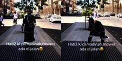 Pesan Buat Jemaah Wanita! Hati-Hati Lewati Trotoar Besi di Madinah, Angin Blower Bisa Terbangkan Rok