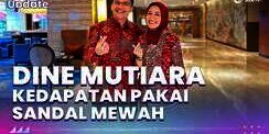Potret Dine Mutiara Kedapatan Pakai Sandal Mewah Saat Temani Sahrul Gunawan Dinas