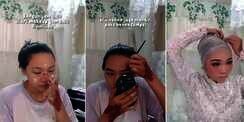 Wanita Ini Makeup Sendiri di Hari Pernikahannya dari Jam 4 Subuh, Hasilnya Bikin Pangling dan Sepintas Mirip Idol K-Pop