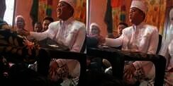 Momen Pengantin Pria Ijab Kabul Penuh Semangat, Hentakan Tangan Sampai Pecahkan Kaca Meja