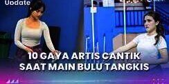 10 Gaya Artis Cantik Saat Main Bulu Tangkis, Penampilan Ayu Ting Ting Disorot, Mirip Boneka?