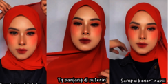 Tutorial Hijab Simpel dengan Pashmina Berbahan Tipis
