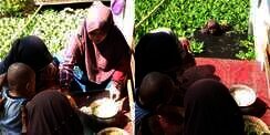 Asyik Ngeliwet, Emak-Emak Kecebur Empang Penuh Eceng Gondok, Netizen: Aktingnya Keren!