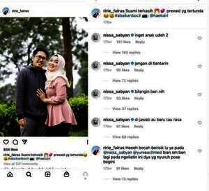 unggahan Ririe Fairus istri Ayus Sabyan