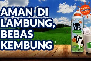 MilkLife Lactose Free, Solusi Susu Sapi yang Lebih Aman di Lambung Kembung